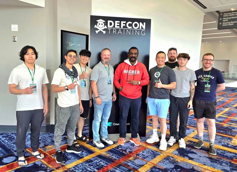 Abhijith B R at DEF CON Training Las Vegas 2025