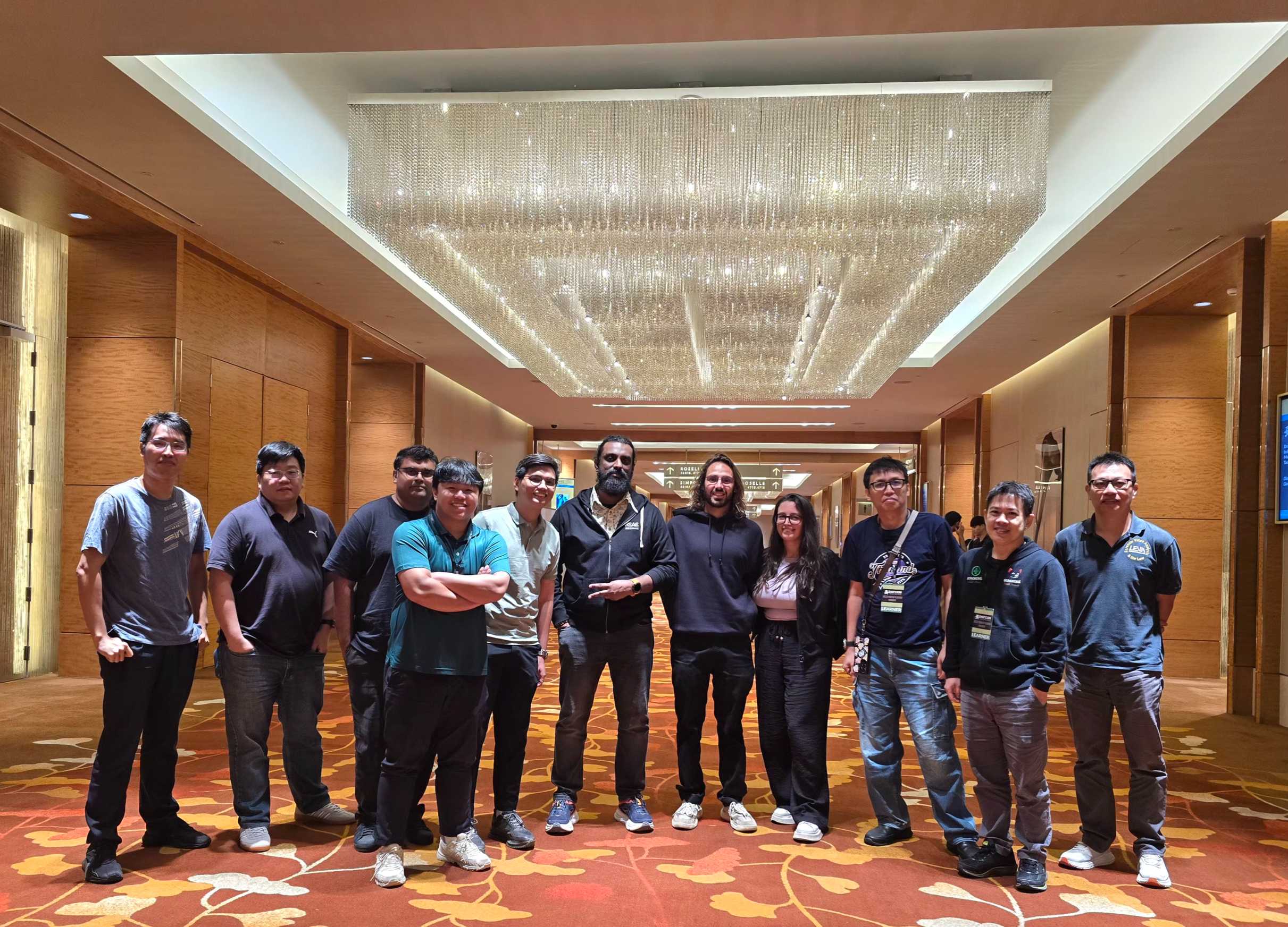 Group photo of participants at DEF CON Training Singapore 2026, led by Abhijith B R