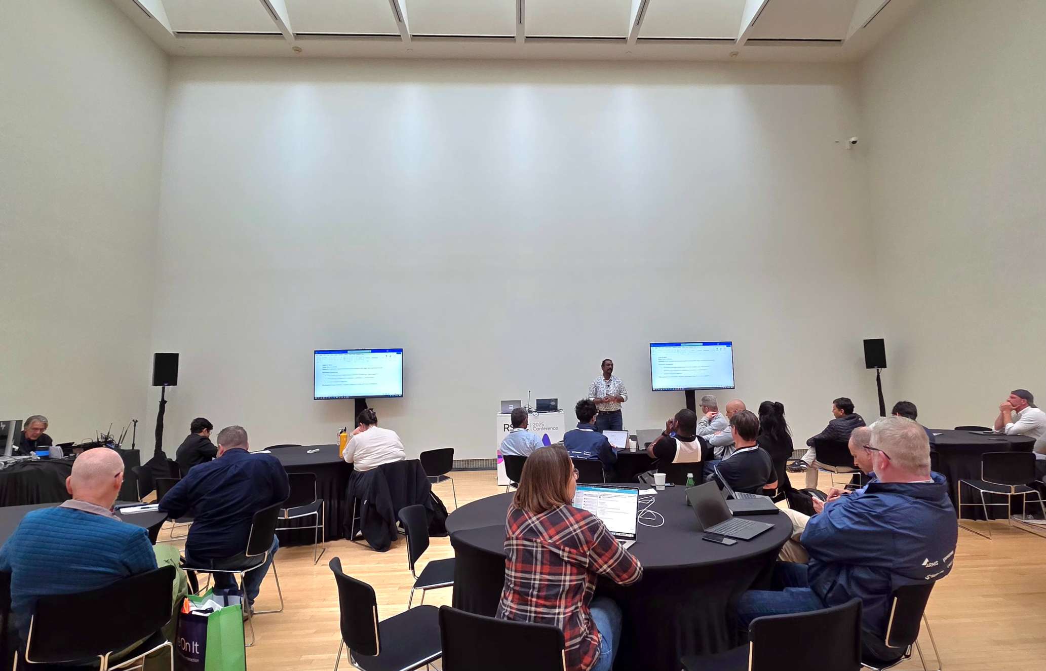 Abhijith B R leading the table-top exercises Learning Lab at RSAC 2025