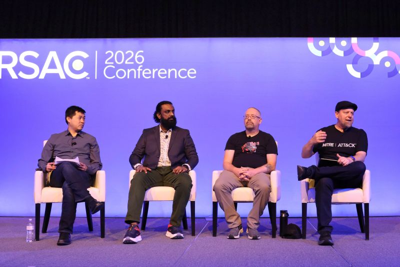 Panelists at AI and the New Offensive Playbook, RSAC 2026