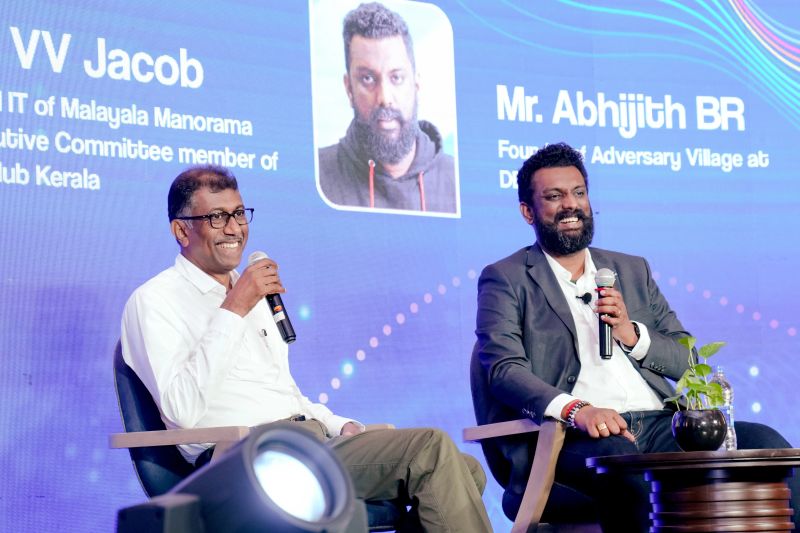 Abhijith B R keynote on offensive cyber security at Tech24